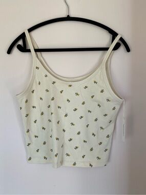 ARQ cropped tank, NWT, Calico print - 2X